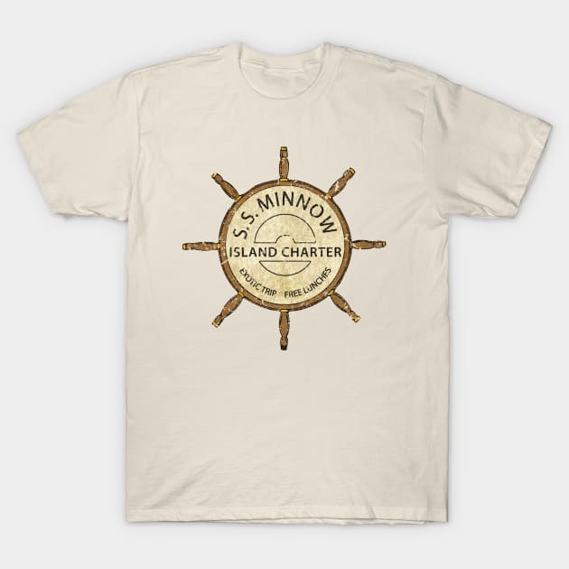 retro S.S Minnow Island T-Shirt by Gadingshopart